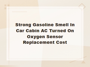 Strong Gasoline Smell in Car Cabin When Ac Is On: Causes and Oxygen Sensor Replacement Cost